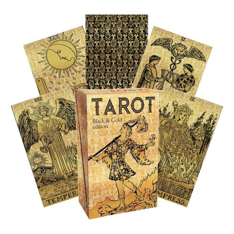 Lo Scarabeo: Tarott Black and Gold Edition Tarot kortos - HOBI.LT 🇱🇹