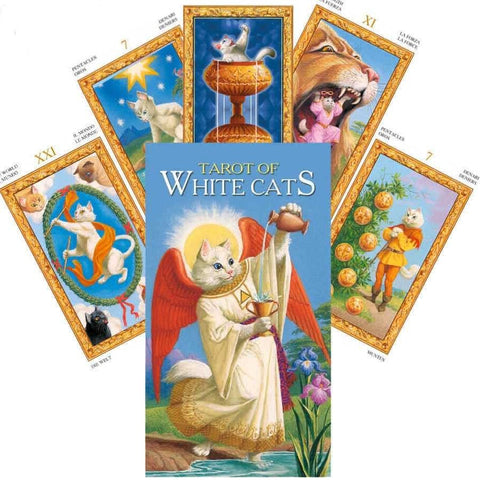 Lo Scarabeo: Tarott Of White Cats kortos - HOBI.LT 🇱🇹
