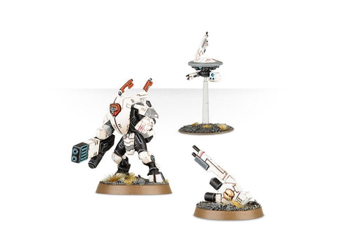 Warhammer 40,000 T’au XV25 Stealth Battlesuits miniatiūrų rinkinys