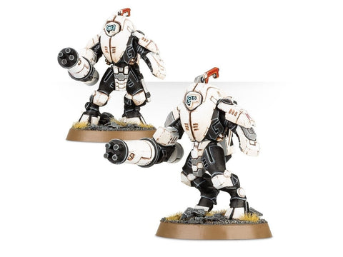 Warhammer 40,000 T’au XV25 Stealth Battlesuits miniatiūrų rinkinys