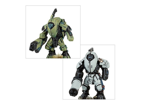 Warhammer 40,000 T’au XV25 Stealth Battlesuits miniatiūrų rinkinys