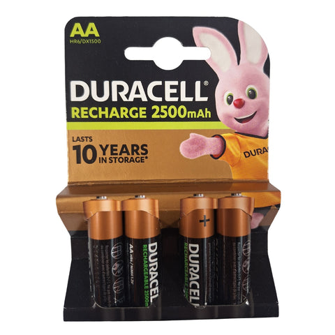Duracell AA 2500mAh NiMH įkraunamos baterijos, 4 vnt.