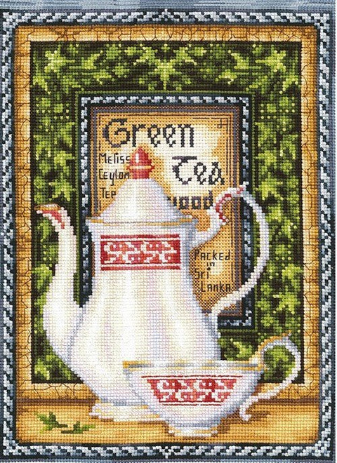 Andriana: Tea Collection. Green Melissa SANK - 39 - siuvinėjimo rinkinys iš Andriana - HOBI.LT 🇱🇹