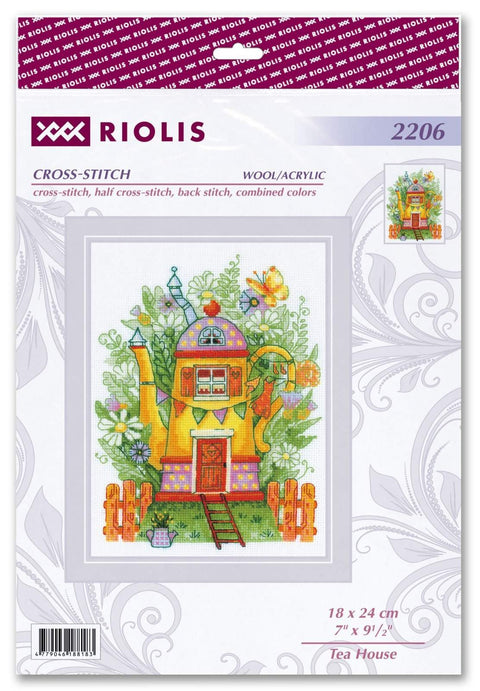 RIOLIS: Tea House. Siuvinėjimo rinkinys iš RIOLIS Nr.: 2206 - HOBI.LT 🇱🇹