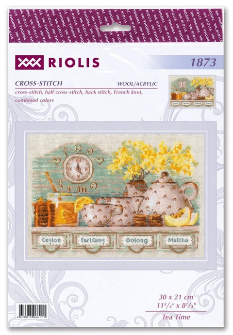 RIOLIS: Tea Time siuvinėjimo rinkinys iš RIOLIS Nr.: 1873 - HOBI.LT 🇱🇹