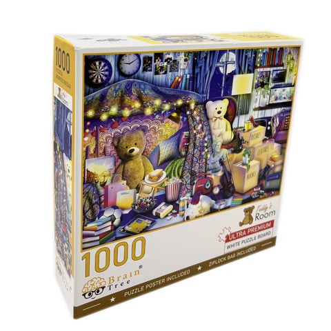 Brain Tree Games dėlionė „Meškiuko Tedžio kambarys“ – 1000 detalių, 70×50 cm