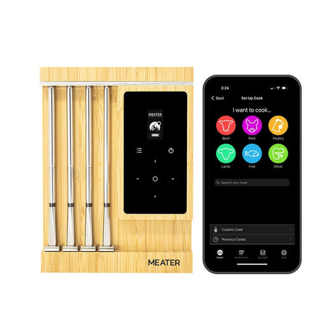 MEATER Pro XL išmanus belaidis mėsos termometras su Wi‑Fi, 4 zondai