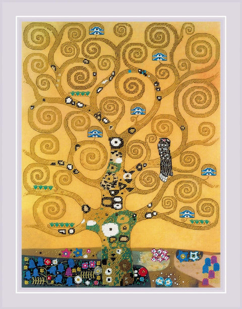 RIOLIS: The Tree of Life after G. Klimt's Painting Siuvinėjimo rinkinys iš RIOLIS Nr.: 0094 PT - HOBI.LT 🇱🇹