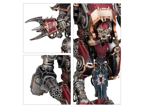 Warhammer 40,000 Chaos Knights Houndpack Lance – 7 War Dogs miniatiūrų rinkinys