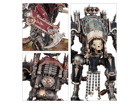 Warhammer 40,000 Chaos Knights Houndpack Lance – 7 War Dogs miniatiūrų rinkinys