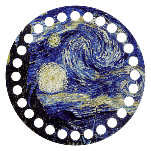 Mulinių siūlų organizatorius siuvinėjimui, su numeriais, 15x15 cm