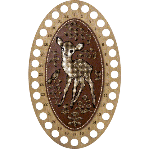 Siūlų organizatoriaus siuvinėjimo rinkinys su dirbtine oda Wonderland Crafts