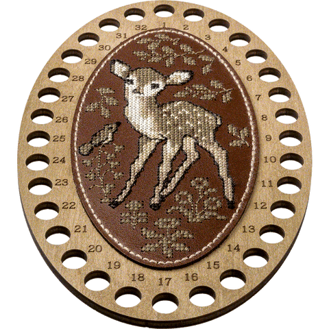 Siūlų organizatoriaus siuvinėjimo rinkinys su dirbtine oda Wonderland Crafts