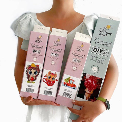 Crafting Spark: Three Pink Poppies Deimantinio Paveikslo komplektas CS2562 - HOBI.LT 🇱🇹