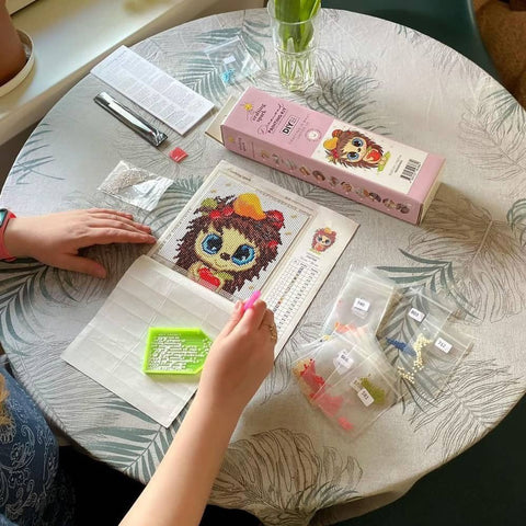 Crafting Spark: Three Pink Poppies Deimantinio Paveikslo komplektas CS2562 - HOBI.LT 🇱🇹