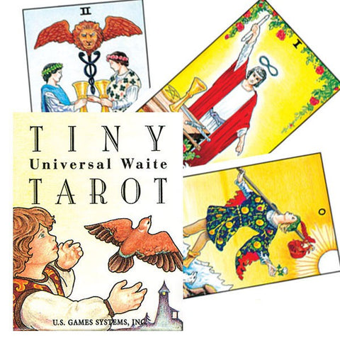 Tiny Universal Waite Tarot kortos