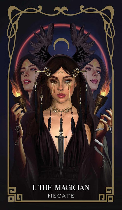 Mythos taro kortos kišeninės skardinėje dėžutėje – graikų dievai