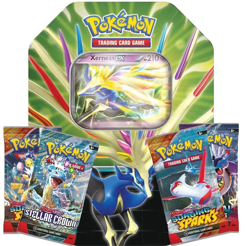 Pokémon Scarlet & Violet: Spring Azure Legends Tin Xerneas ex dėžutė