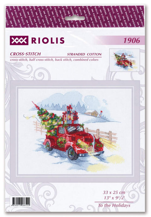 RIOLIS: To the Holidays siuvinėjimo rinkinys iš RIOLIS Nr.: 1906 - HOBI.LT 🇱🇹