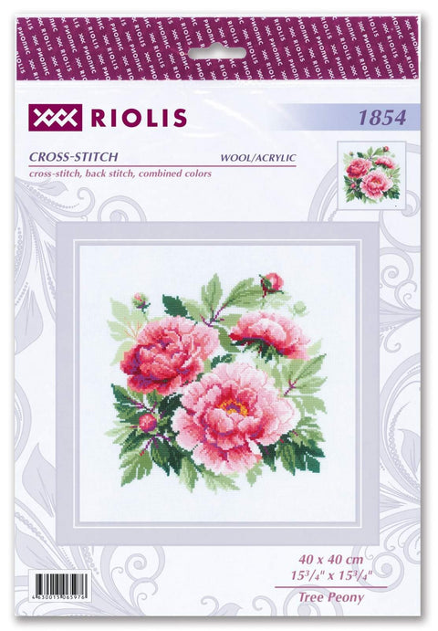 RIOLIS: Tree Peony siuvinėjimo rinkinys iš RIOLIS Nr.: 1854 - HOBI.LT 🇱🇹