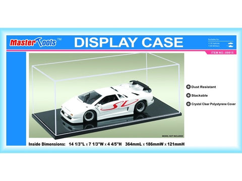 Trumpeter vitrininė dėžutė modeliui 364 x 186 x 121 mm, PVC pagrindas