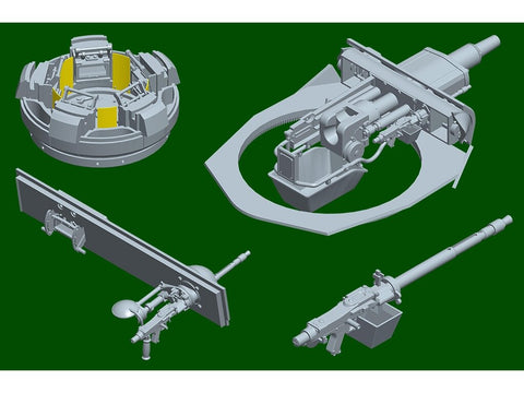 Surenkamas tanko modelis Pz.Kpfw.III Ausf.N Tunisas 1/16 Trumpeter 00957