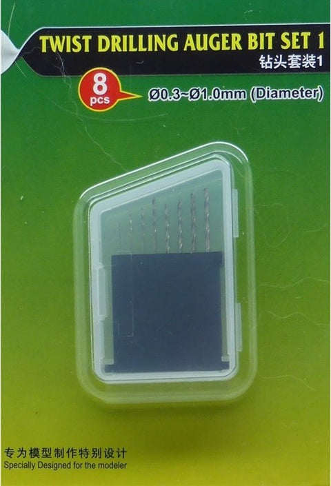 Trumpeter grąžtelių rinkinys 8 vnt. 0,3–1,0 mm (09954)