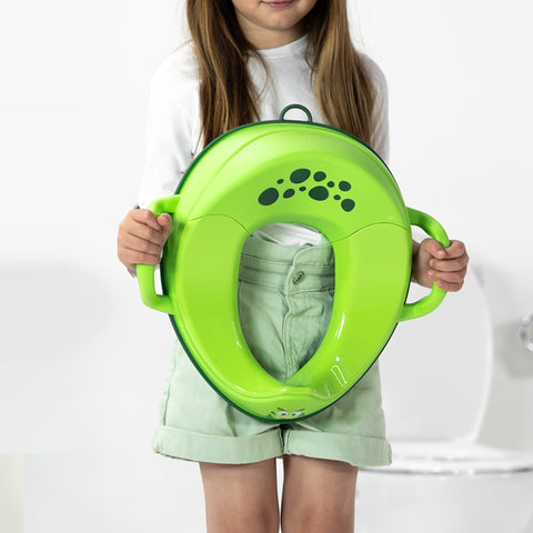 My Carry Potty Dinozauras – mokomasis tualeto žiedas vaikams, neslystantis su rankenėlėmis
