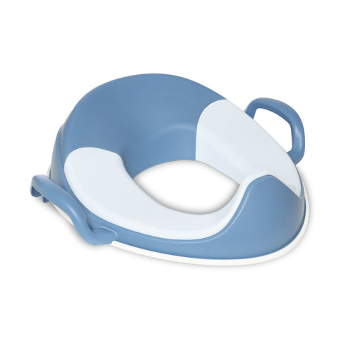 My Carry Potty vaikiška tualeto sėdynė – mėlyna pastelė, neslystanti, su rankenėlėmis ir apsauga, 18+ mėn.