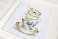 Luca - s: Turquoise Themed Tea Cups SB2325 - siuvinėjimo kryželiu rinkinys - HOBI.LT 🇱🇹