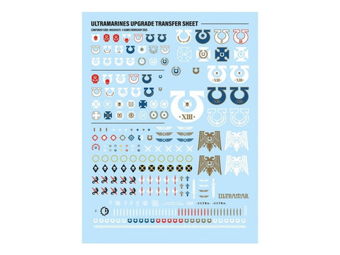 Warhammer 40k Ultramarines atnaujinimų ir dekalų rinkinys 55-72