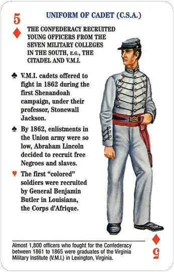 US Games Systems: Uniforms of the Civil War žaidimo kortos - HOBI.LT 🇱🇹