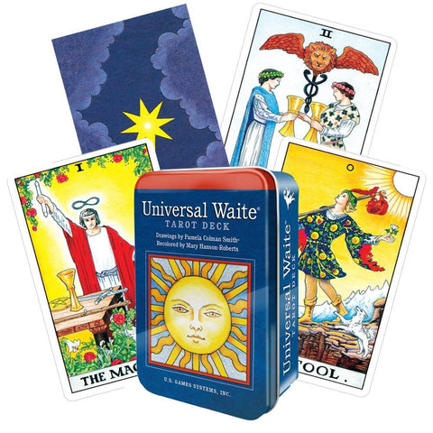 US Games Systems: Universal Waite Tarot Kortos metalinėje dėžutėje - HOBI.LT 🇱🇹