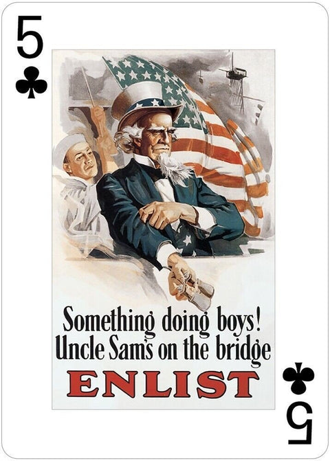 US Games Systems: USA Posters Of World Wars I And II žaidimų kortos - HOBI.LT 🇱🇹