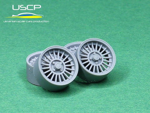 USCP Alpina 14'' ratų komplektas su padangomis, mastelis 1:24 (24P081T)