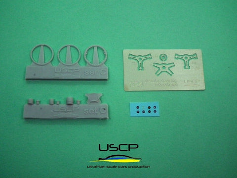 USCP klasikiniai vairai 1/24 mastelio automobilių modeliams rinkinys 24A054
