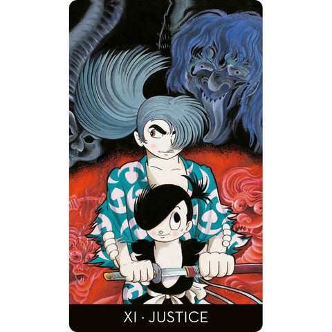 Osamu Tezuka Tarot rinkinys su knyga ir manga iliustracijomis – Lo Scarabeo