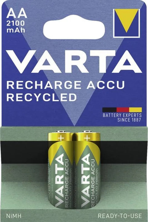 Varta Recycled įkraunamos AA baterijos 2100 mAh, 2 vnt.