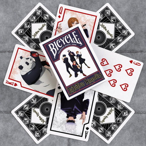 Jujutsu Kaisen Bicycle žaidimo kortos – pokerio dydis, anime gerbėjams