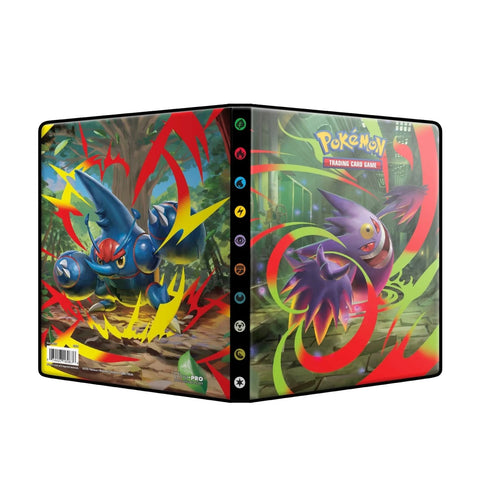 Pokémon 4 kišenių albumas kortoms Mega Gengar kolekcininkams Ultra Pro