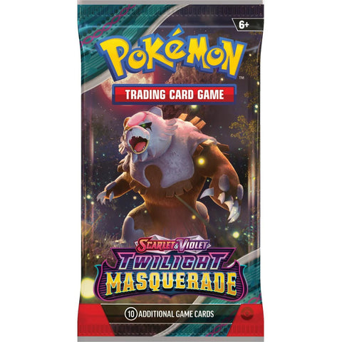 Pokémon TCG S&V Twilight Masquerade papildymo paketas – 10 kortų, anglų