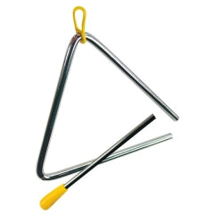 Bino muzikinis trikampis vaikams su lazdele – metalinis edukacinis instrumentas 3+ CE