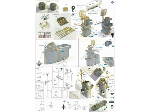 Very Fire USS Iowa BB-61 laivo detalių rinkinys 1/350 VF350010