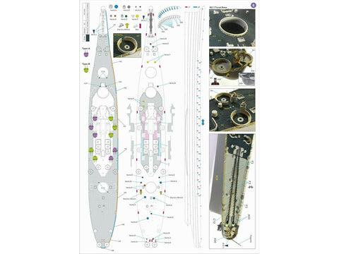 Very Fire USS Iowa BB-61 laivo detalių rinkinys 1/350 VF350010