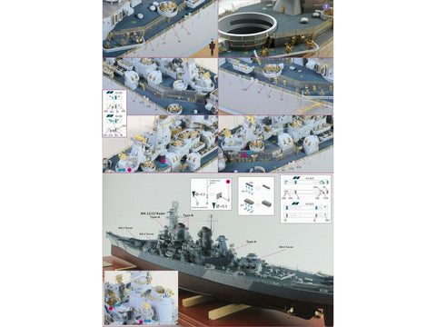 Very Fire USS Iowa BB-61 laivo detalių rinkinys 1/350 VF350010