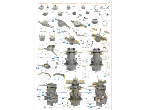 Very Fire Yamato 1/350 detalizavimo rinkinys japoniškam karo laivui