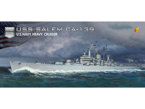 USS Salem CA-139 deluxe laivo modelis 1/700 Very Fire rinkinys