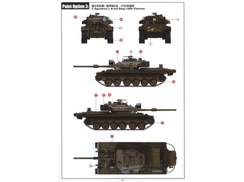 Vespid Centurion Mk 5/1 Australijos tankas 1/72 (Vietnamas)