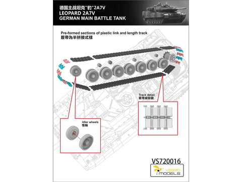 Vespid Models Leopard 2A7V tankas 1/72 – plastikinis surenkamas rinkinys