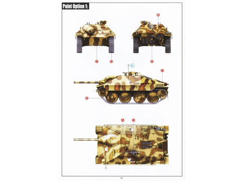 VESPID Jagdpanzer 38(t) Hetzer ankstyvas 1/72 tanko modelis